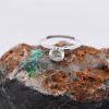 solitaire 14K white gold ring with 1.01 carat SI2 diamond, size 6.35 mm, 6.5 US ring size. Diamonds are believed to improve confidence, peace of mind, and charm.