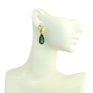 Shop Stunning Natural Emerald Drop Earrings in 18K Gold - The Perfect Statement Jewelry