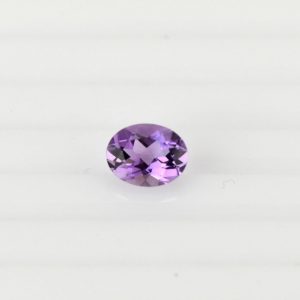 Oval natural amethyst, 1.2 - 1.8 carats, 9 x 7 mm, eye clean quality, February birthstone.