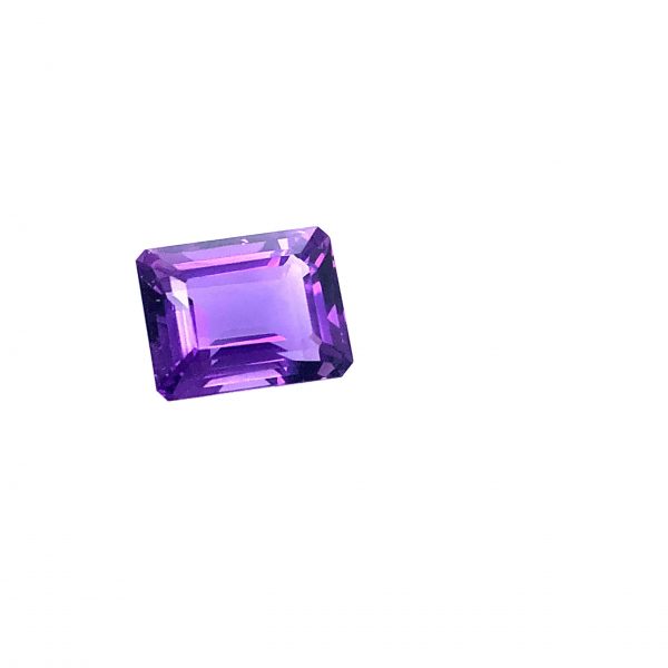 Natural AAA quality loose octagon-shaped emerald cut Amethyst stone, weighing 14.69 carats per gemstone approx. This exclusive and unique precious gemstone is ideal for jewelry making and comes with free shipping.