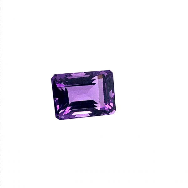 Emerald cut amethyst Emerald cut natural amethyst, 10.66 carats, 14.50 x 10.50 x 9.4 mm, purple gemstone, February birthstone