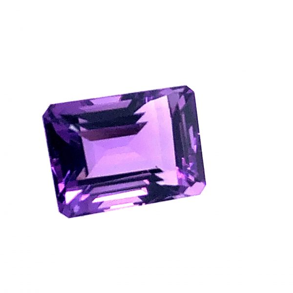 Emerald cut amethyst Emerald cut natural amethyst, 10.66 carats, 14.50 x 10.50 x 9.4 mm, purple gemstone, February birthstone