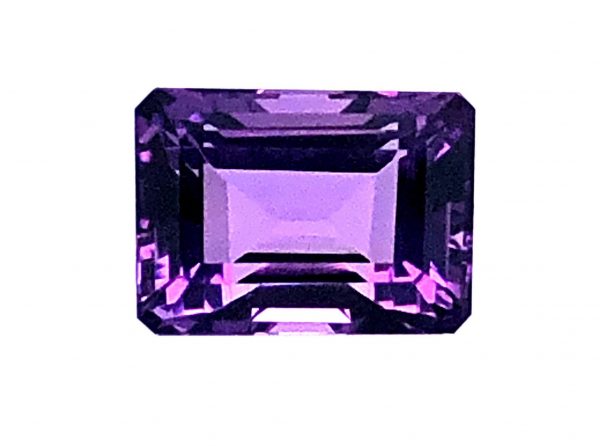 Emerald cut amethyst Emerald cut natural amethyst, 10.66 carats, 14.50 x 10.50 x 9.4 mm, purple gemstone, February birthstone