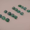 Natural emerald oval gemstones, 9x7 mm, 1.00-1.45 carats each. Ideal for earrings, rings, or pendants. Rich green color.