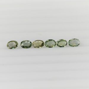 LGRSP75ov7 0.58-0.85 cts Light Green Sapphire || AAA Quality || Free Shipping