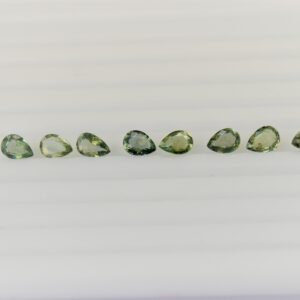 LGRSP75ov7 0.56-0.78 cts Light Green Sapphire || AAA Quality || Free Shipping